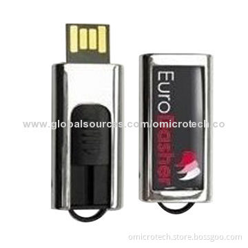 8GB Mini Retractable USB Flash Drives, 10 Years Minimum Data Retention